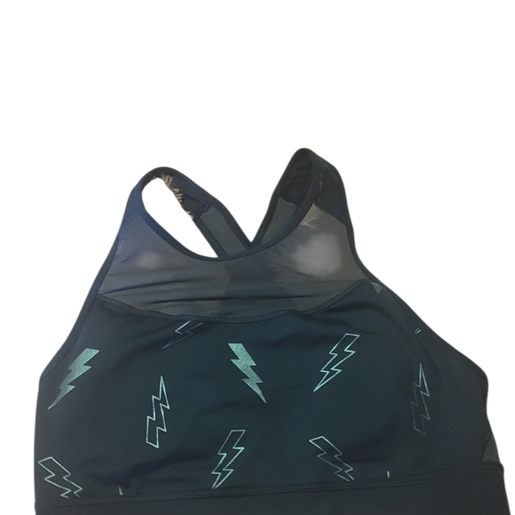 Old Navy Active Women's Lightning Bolt Sports Bra Size L - Picture 3 of 4